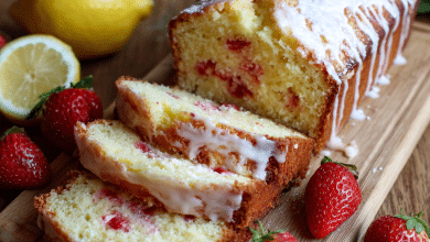 Strawberry Lemon Yogurt Cake