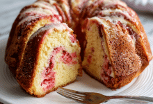 Strawberry Marble Pound Cake