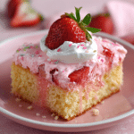 Strawberry Milk Poke Cake