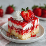 Strawberry Poke Cake with Fresh Strawberries – The Sweetest Cake for Sharing Love