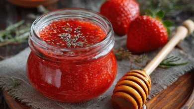 Strawberry Purée with Honey