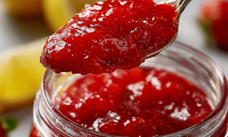 Strawberry Purée with Lemon Juice – Sweet Sunshine in a Spoon