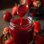 Strawberry Sauce with Cornstarch – Sweet, Glossy, and Made with Love