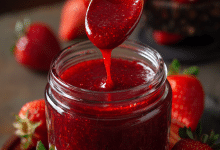 Strawberry Sauce with Cornstarch – Sweet, Glossy, and Made with Love