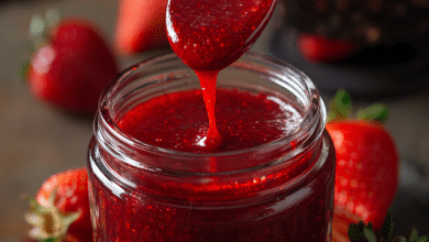 Strawberry Sauce with Cornstarch – Sweet, Glossy, and Made with Love