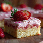 Strawberry Sheet Cake Bars