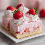 Strawberry Shortcake Poke Sheet Cake