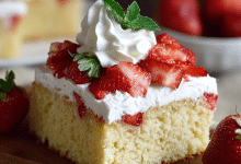 Strawberry Shortcake Sheet Cake
