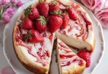 Strawberry Swirl Cheesecake Recipe