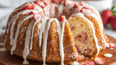Strawberry Pound Cake Muffins