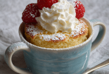 Super Soft Egg-Free Vanilla Mug Cake – My Cozy Little Miracle Dessert