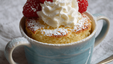 Super Soft Egg-Free Vanilla Mug Cake – My Cozy Little Miracle Dessert
