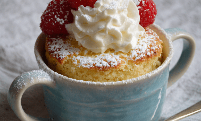 Super Soft Egg-Free Vanilla Mug Cake – My Cozy Little Miracle Dessert
