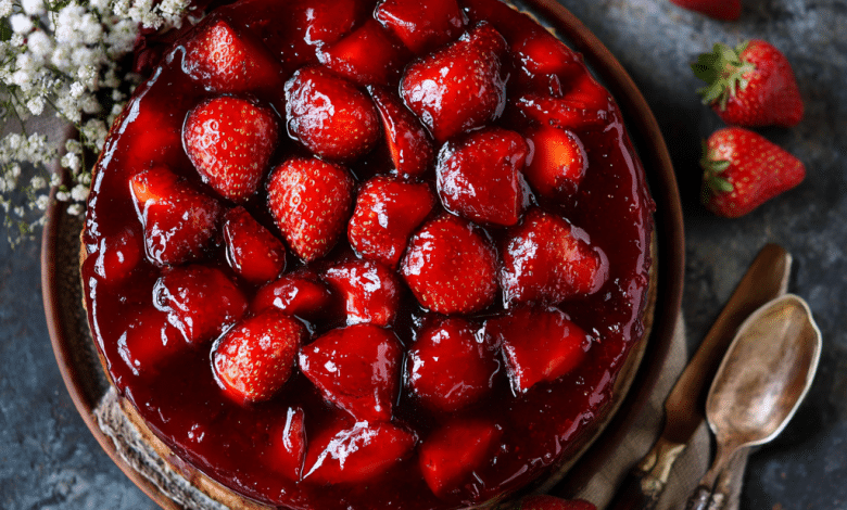 Thick Strawberry Compote for Layer Cakes – Sweet, Glossy & Made with Love