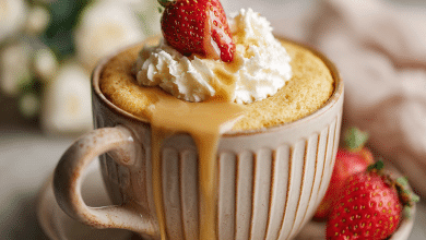 Vanilla Mug Cake Without Eggs or Butter – A Little Miracle in a Cup 💛