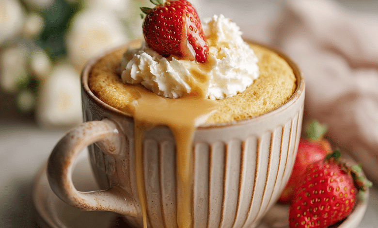 Vanilla Mug Cake Without Eggs or Butter – A Little Miracle in a Cup 💛
