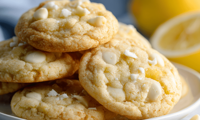 White Chocolate Lemon Cookies – Soft, Sweet, and Full of Sunshine