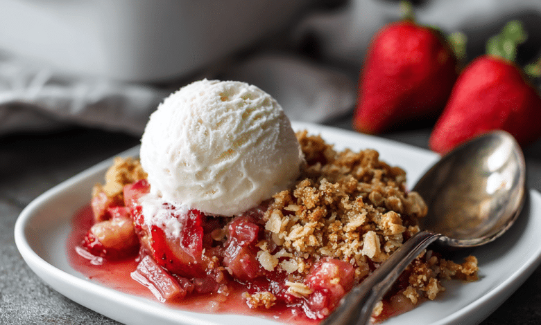 Classic Strawberry Rhubarb Crisp