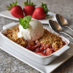 Fresh Strawberry Rhubarb Crisp