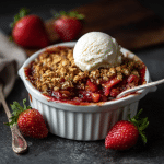 Homemade Strawberry Rhubarb Crisp