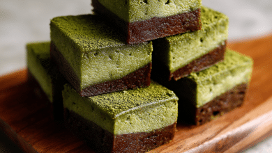 Japanese Bakery Matcha Mochi Brownies