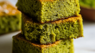 Matcha Blondie Brownies