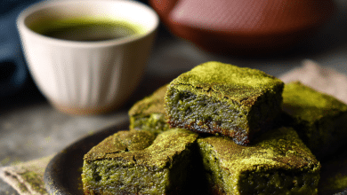Matcha Mochi Brownies
