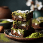 Gluten-Free Matcha Mochi Brownies