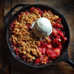 Old-Fashioned Strawberry Rhubarb Crisp