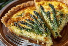 Quick Asparagus Quiche