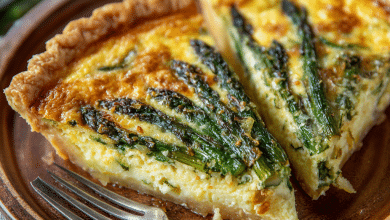 Quick Asparagus Quiche