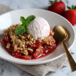 Simple Strawberry Rhubarb Crisp