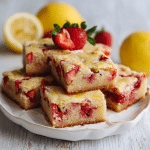 Strawberry Lemon Blondies