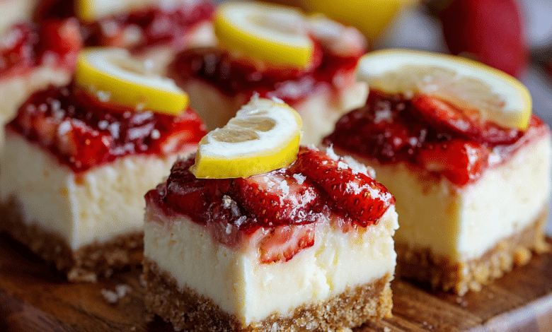 Strawberry Lemon Mini Layer Cakes