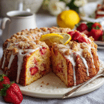 Strawberry Lemon Coffee Cake