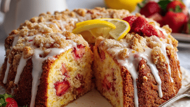 Strawberry Lemon Coffee Cake