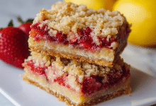 Strawberry Lemon Crumb Bars