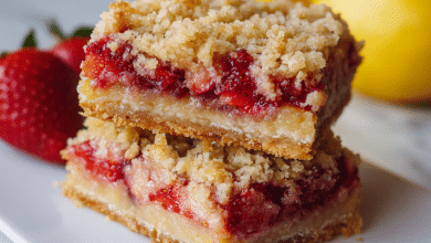 Strawberry Lemon Crumb Bars