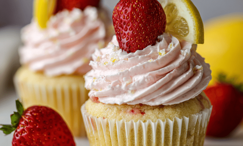 Strawberry Lemon Cupcakes