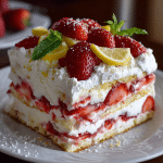 Strawberry Lemon Icebox Cake