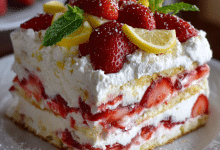 Strawberry Lemon Icebox Cake