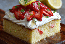 Strawberry Lemon Tres Leches Cake