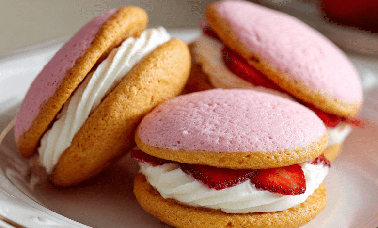 Strawberry Lemon Whoopie Pies