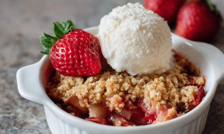 Strawberry Rhubarb Crisp